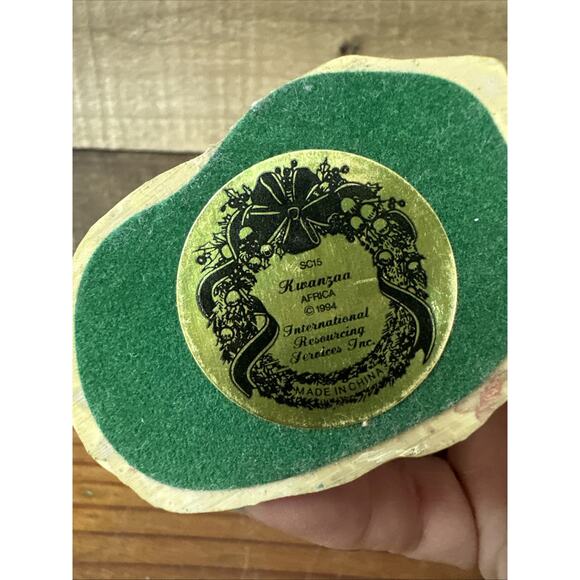 International Santa Claus Collection Kwanzaa Africa Figurine 1994 4.5" In Box - Picture 5 of 7